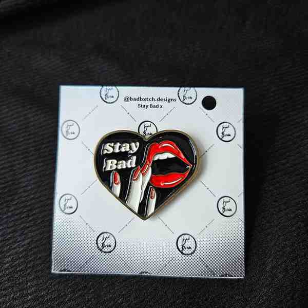 Bad Bxtch Icon (Black) Enamel Pin