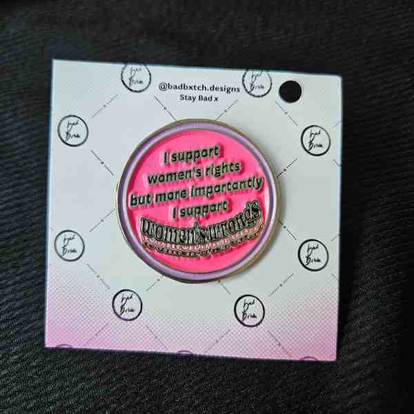 Womens' Wrongs Enamel Pin